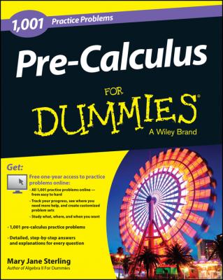 Pre-Calculus: 1,001 Practice Problems For Dummies (+ Free Online Practice) - Mary Jane Sterling 