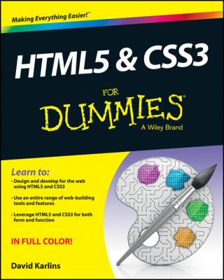 HTML5 and CSS3 For Dummies - Judith  Muhr 