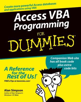 Access VBA Programming For Dummies - Alan  Simpson 