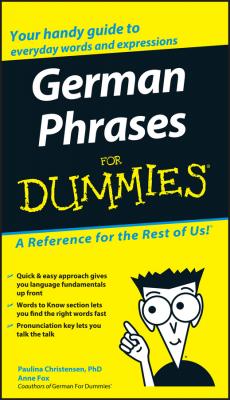 German Phrases For Dummies - Anne  Fox 