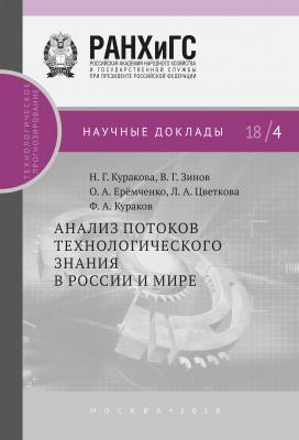 Анализ потоков технологического знания в России и мире - В. Г. Зинов Научные доклады: технологическое прогнозирование