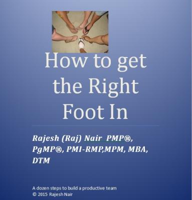 How to get the Right Foot In - Raj Nair 