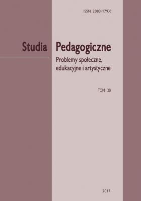 Studia Pedagogiczne. Problemy społeczne, edukacyjne i artystyczne”, t. 30 - Группа авторов 