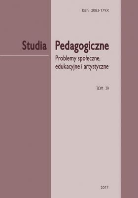„Studia Pedagogiczne. Problemy społeczne, edukacyjne i artystyczne”, t. 29 - Группа авторов 