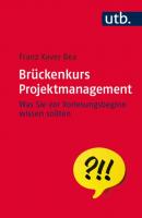 Brückenkurs Projektmanagement - Franz Xaver Bea Brückenkurs