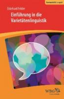 Einführung in die Varietätenlinguistik - Ekkehard Felder 