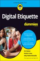 Digital Etiquette For Dummies - Eric Butow 