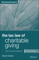 The Tax Law of Charitable Giving - Bruce R. Hopkins 