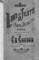 Romeo et Juliette - Шарль Франсуа Гуно 