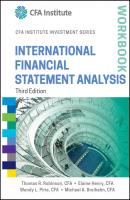 International Financial Statement Analysis Workbook - Elaine Henry 