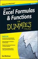 Excel Formulas and Functions For Dummies - Ken  Bluttman 