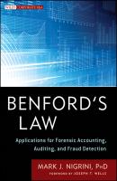 Benford's Law. Applications for Forensic Accounting, Auditing, and Fraud Detection - Mark  Nigrini 