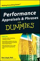 Performance Appraisals and Phrases For Dummies - Ken  Lloyd 