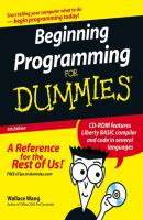 Beginning Programming For Dummies - Wallace  Wang 