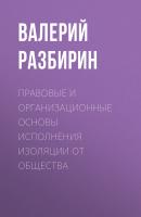 Правовые и организационные основы исполнения изоляции от общества - Валерий Разбирин 