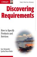 Discovering Requirements. How to Specify Products and Services - Alexander Ian F. 