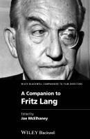 A Companion to Fritz Lang - Joe  McElhaney 
