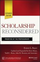Scholarship Reconsidered. Priorities of the Professoriate - Drew  Moser 