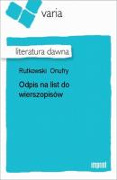 Odpis na list do wierszopisów - Onufry Rutkowski 