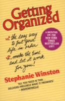 Getting Organized - Stephanie Winston 