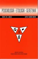 Psychologia-Etologia-Genetyka nr 25/2012 - ÐžÑ‚ÑÑƒÑ‚ÑÑ‚Ð²ÑƒÐµÑ‚ 