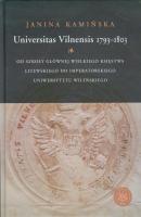 Universitas Vilnensis 1793-1803 - Janina KamiÅ„ska 