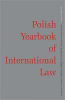 2012 POLISH YEARBOOK OF INTERNATIONAL LAW vol. XXXII - ÐžÑ‚ÑÑƒÑ‚ÑÑ‚Ð²ÑƒÐµÑ‚ 