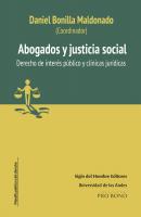 Abogados y justicia social - Varios autores Filosofía Política y del Derecho