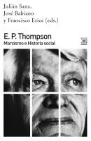 E. P. Thompson - Julián Sanz Siglo XXI de España General