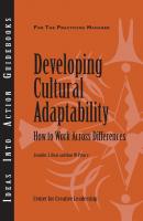 Developing Cultural Adaptability: How to Work Across Differences - Jennifer Deal J. 
