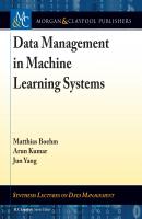 Data Management in Machine Learning Systems - Arun  Kumar Synthesis Lectures on Data Management