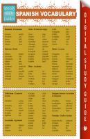 Spanish Vocabulary (Speedy Study Guides) - Speedy Publishing 