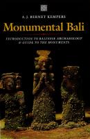Monumental Bali - A.J. Bernet Kempers 