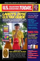 Larry's 2016 U.S. Tax Guide 'Supplement' for U.S. Expats, Green Card Holders and Non-Resident Aliens in User Friendly English - Laurence E. 'Larry' 