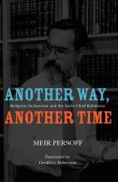 Another Way, Another Time - Meir Persoff Judaism and Jewish Life
