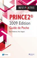 PRINCE2® 2009 Edition  - Guide de Poche - Bert Hedeman Best Practice