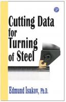Cutting Data for Turning of Steel - Edmund Isakov 