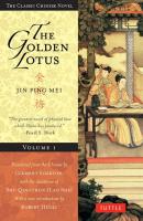 The Golden Lotus Volume 1 - Lanling Xiaoxiaosheng Tuttle Classics
