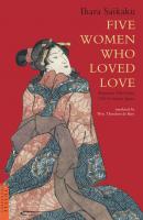 Five Women Who Loved Love - Ihara Saikaku Tuttle Classics