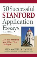 50 Successful Stanford Application Essays - Gen Tanabe 