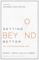 Getting Beyond Better - Roger L. Martin 
