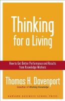 Thinking for a Living - Thomas H. Davenport 