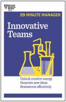 Innovative Teams (HBR 20-Minute Manager Series) - Harvard Business Review 20-Minute Manager
