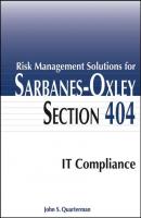 Risk Management Solutions for Sarbanes-Oxley Section 404 IT Compliance - Группа авторов 
