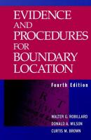 Evidence and Procedures for Boundary Location - Donald Wilson A. 