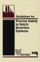 Guidelines for Process Safety in Batch Reaction Systems - CCPS (Center for Chemical Process Safety) 