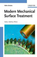 Modern Mechanical Surface Treatment - Volker  Schulze 