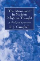 The Atonement in Modern Religious Thought - Группа авторов 