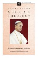 Journal of Moral Theology, Volume 6, Number 1 - Группа авторов 
