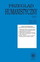 Przegląd Humanistyczny 2014/3 (444) - Группа авторов Przegląd Humanistyczny